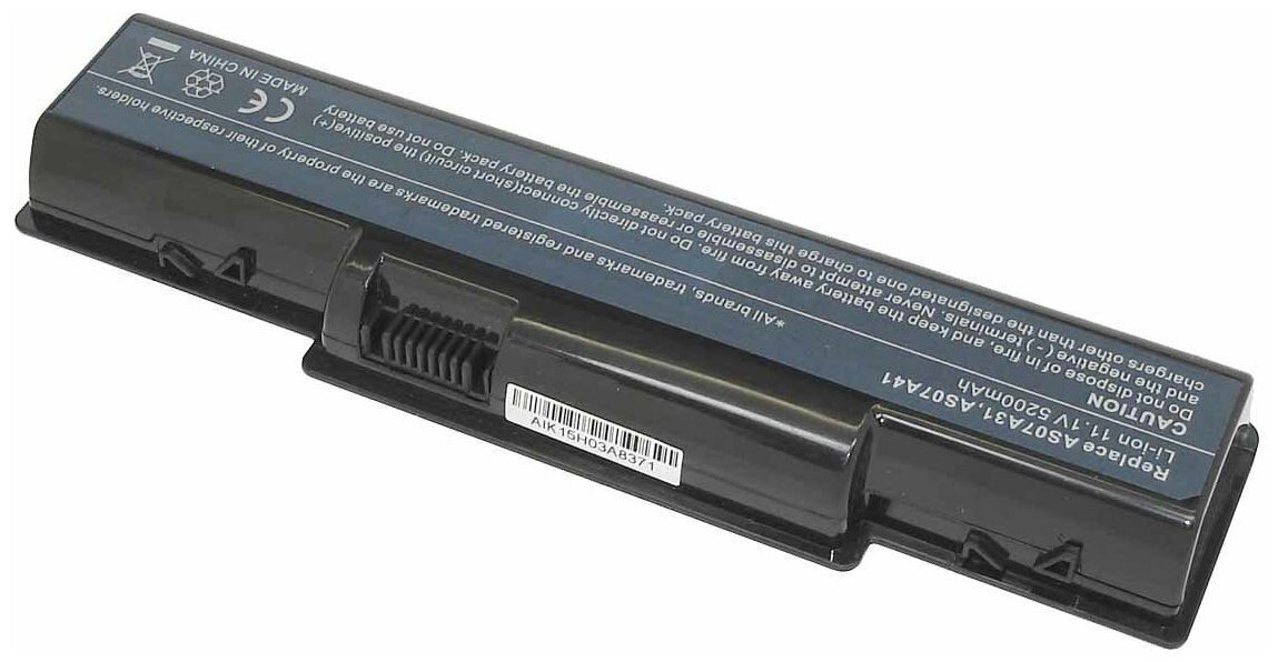Аккумулятор OEM (совместимый с AS07A32, AS07A41) для ноутбука Acer Aspire 2930 11.1V 4400mAh черный