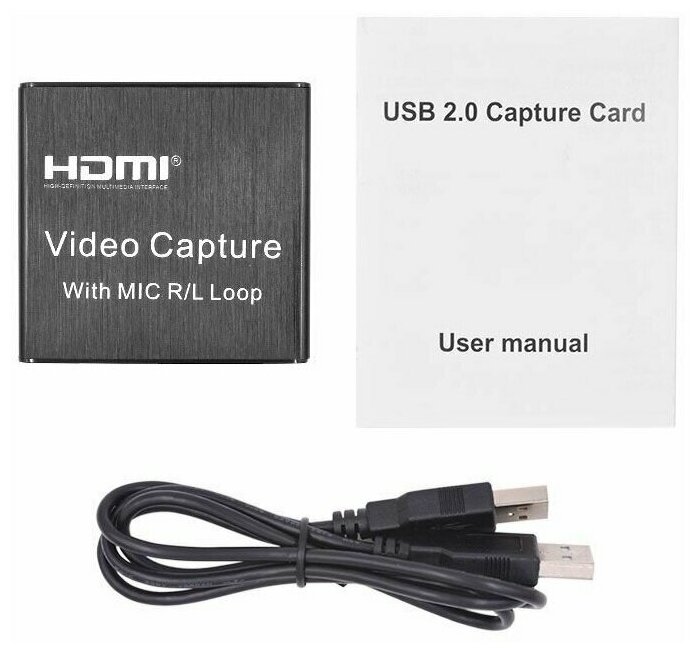 Адаптер видеозахвата Ks-is HDMI USB loop mic (KS-515)