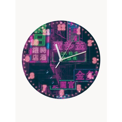 Настенные часы УФ азия (улицы Токио) - 91