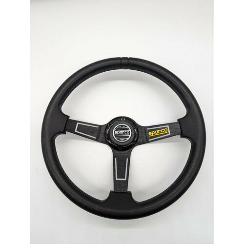 Универсальный гоночный руль Sparco реплика полиуретан черный 2999₽