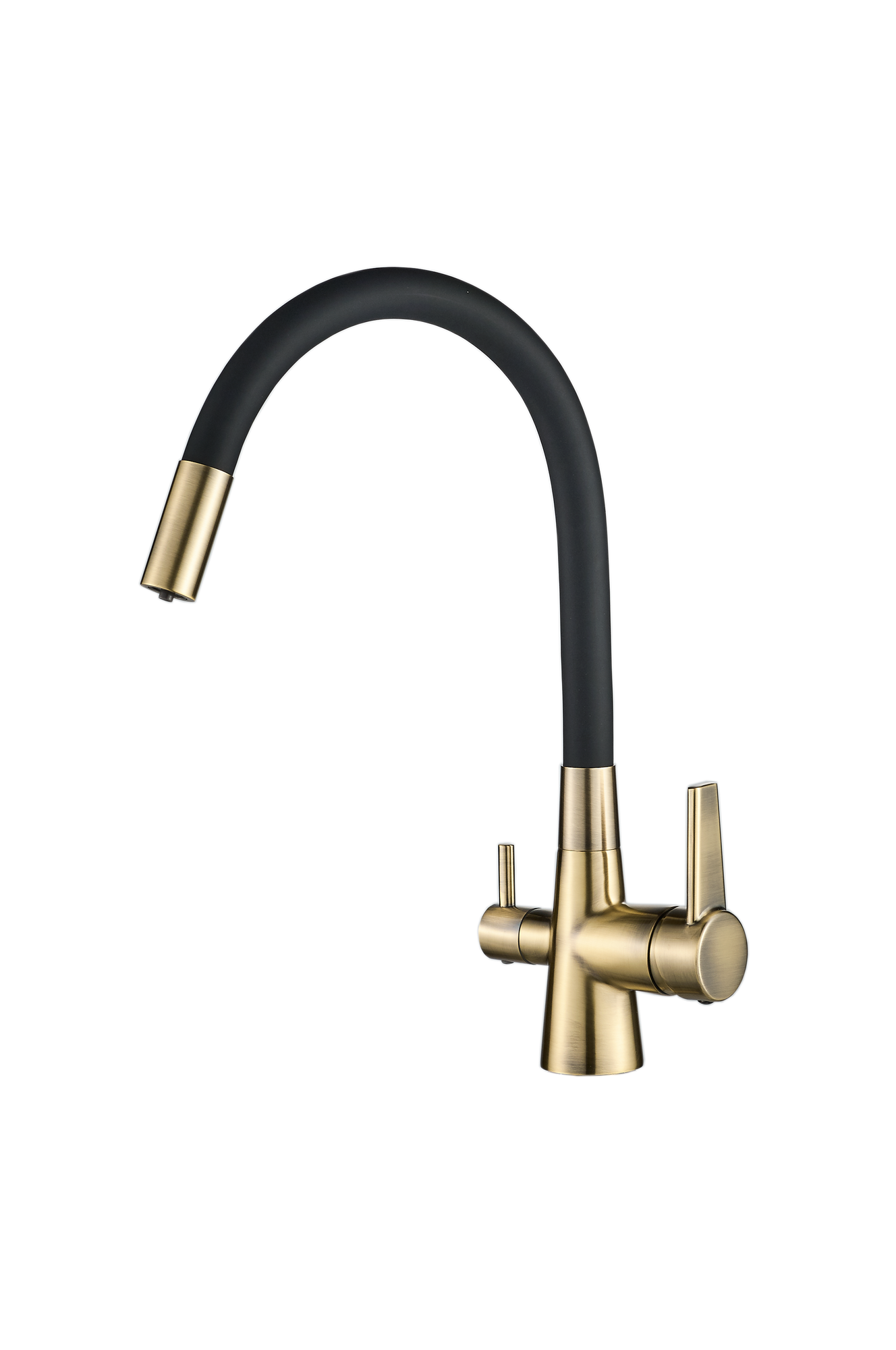 фото Смеситель для кухни G-1907 Bronze с возможностью подключения фильтра