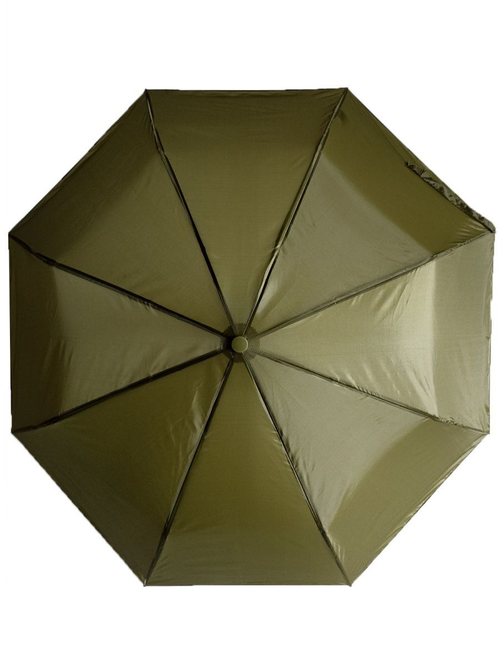 Зонт полуавтомат, 3 сложения, купол 99 см, 8 спиц, хаки