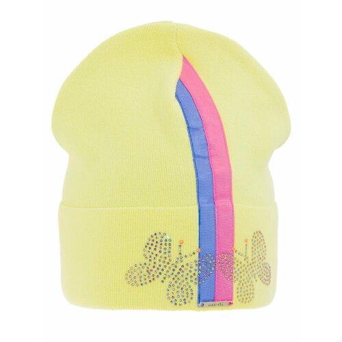 фото Шапка mialt, размер 52-54, желтый