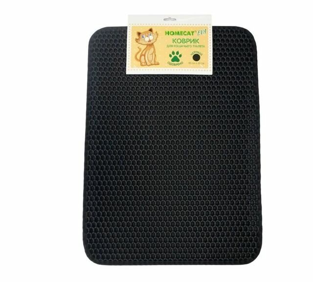 Homecat коврик для кошачьего туалета, черный,35 см х 45 см