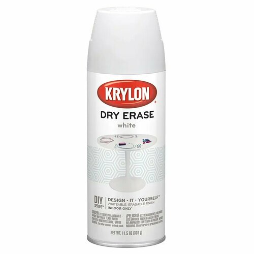 Маркерная краска KRYLON Dry Erase белая, 326 гр