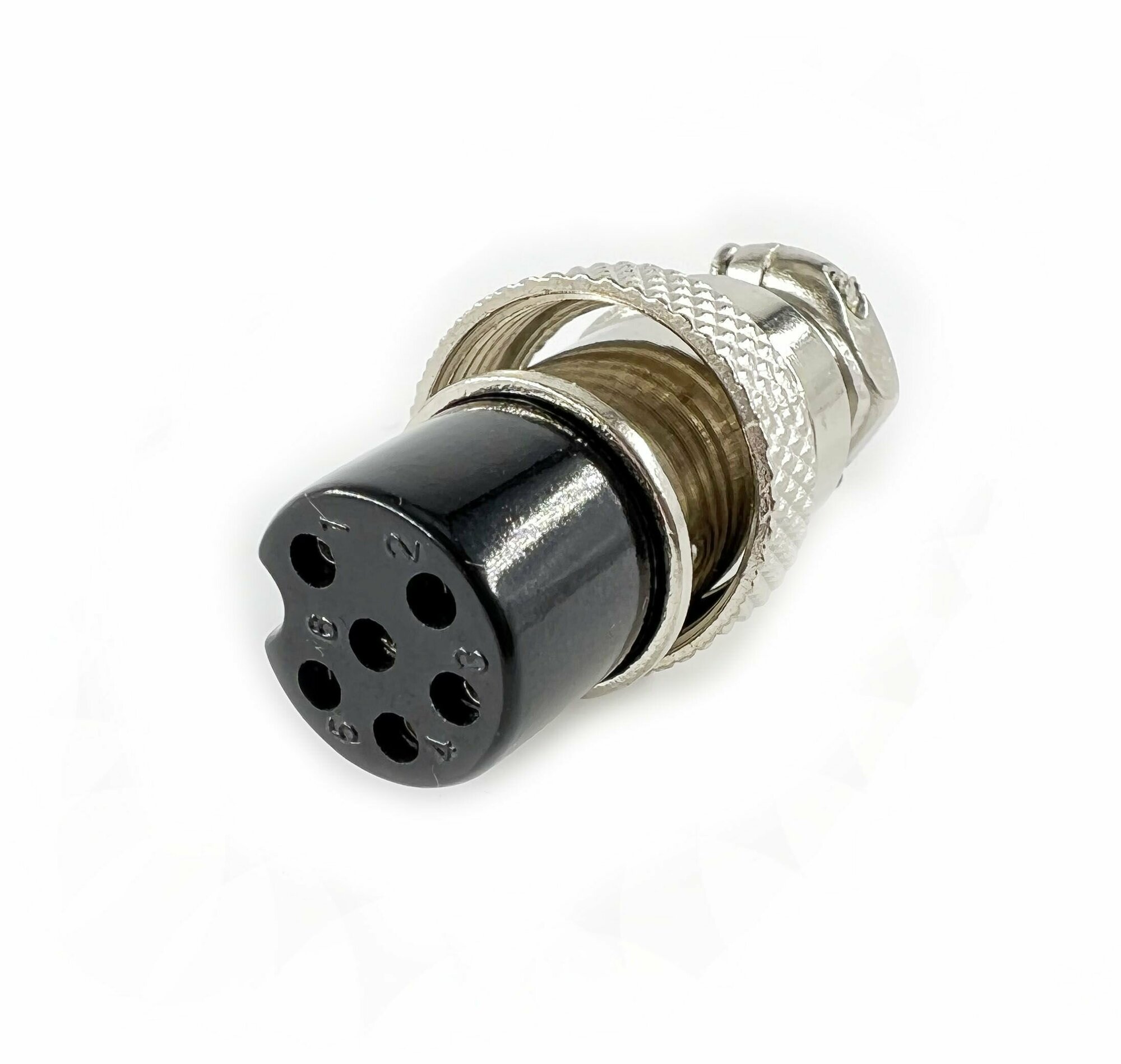 Разъем MIC 16 6 Pin гнездо металл на кабель( 1 штука)