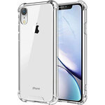 Силиконовый защитный чехол Armor для телефона Apple iPhone XR / Противоударный чехол Армор на смартфон Эпл Айфон ХР с защитой углов / Прозрачный - изображение