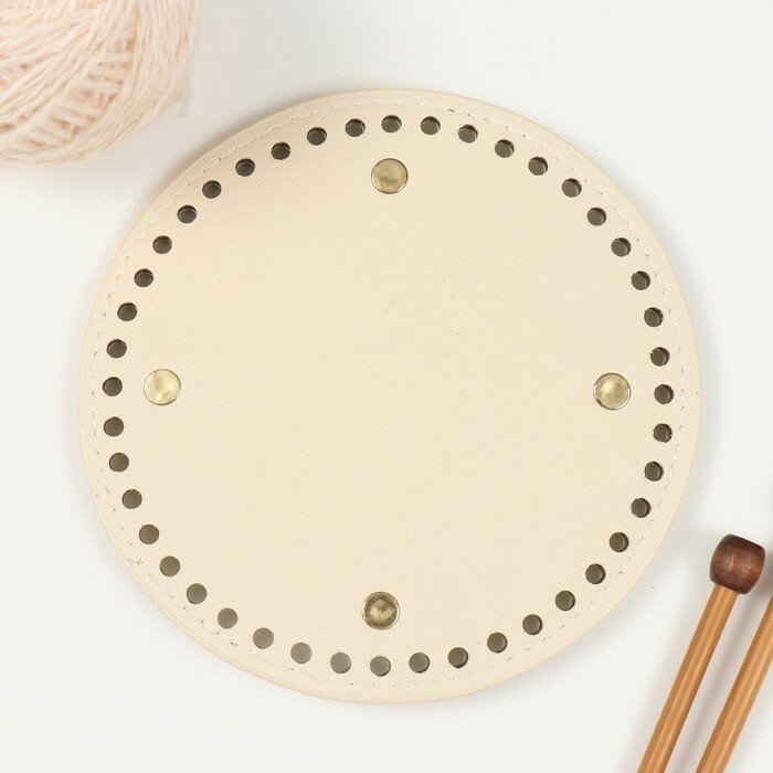 фото Sima-land Основа для вязаных изделий кожзам "Круглая" d=15 см