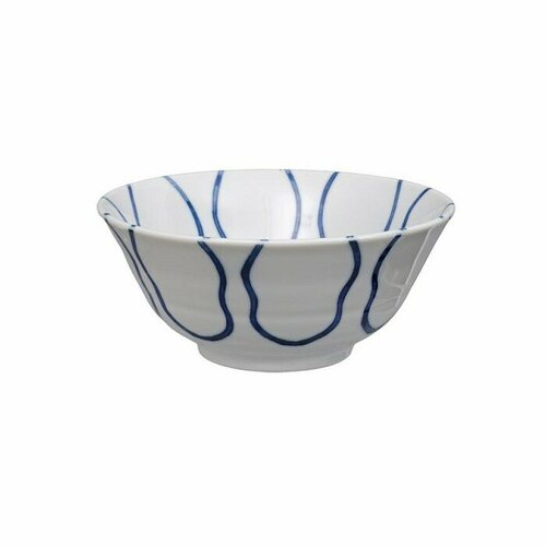 Чаша 15 см, цвет белый + голубой, фарфор, Tokyo Design, Япония, TD14991