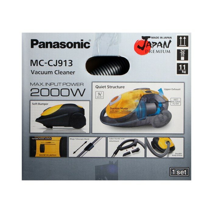 Пылесос MC-CJ913K BLACK 8887549423673 PANASONIC - фото №20