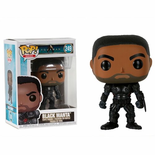 Фигурка Funko POP Black Manta Unmasked (Эксклюзив Regal Cinemas) из фильма Aquaman e cigarette vape bubble glass tube for advken manta rta 4 5ml manta subohm tank 4 5ml manta mtl 3ml glass fatboy tube 5pcs