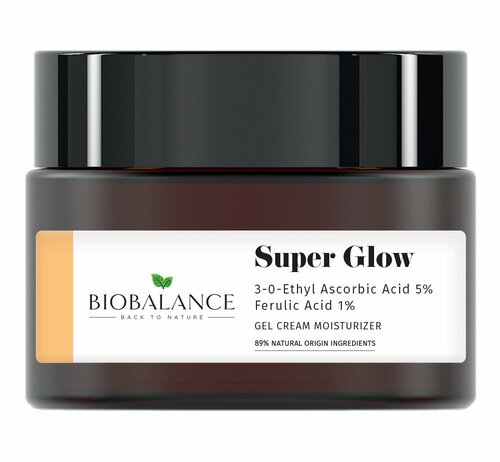 Super Glow Крем для лица с аскорбиновой кислотой и феруловой кислотой выравнивающий, 50 мл