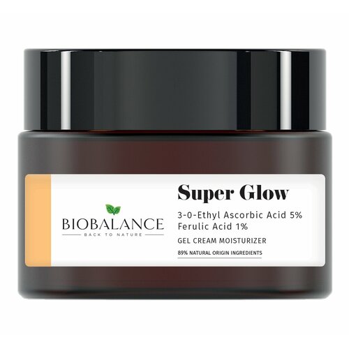 Super Glow Крем для лица с аскорбиновой кислотой и феруловой кислотой выравнивающий, 50 мл