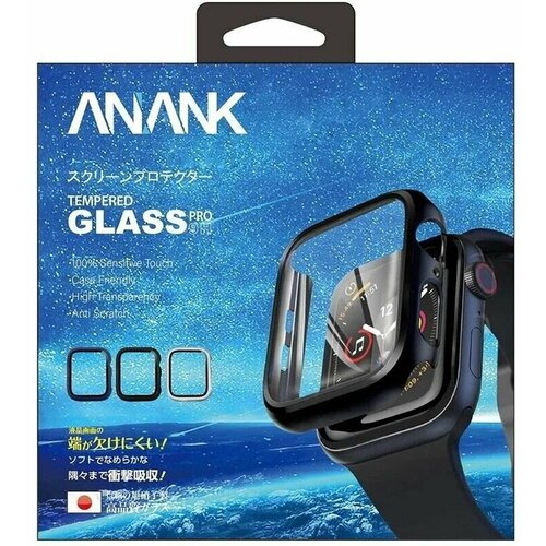 Защитное стекло с бампером ANANK Screen Guard for Apple Watch 42mm (Black)