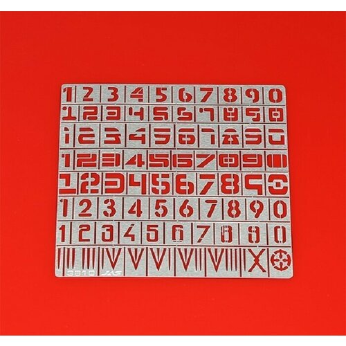 JAS Трафарет цифры, 80 символов