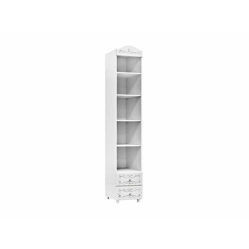 Стеллаж с ящиками Италия ИТ-40 гл. 560 белое дерево (Белый)