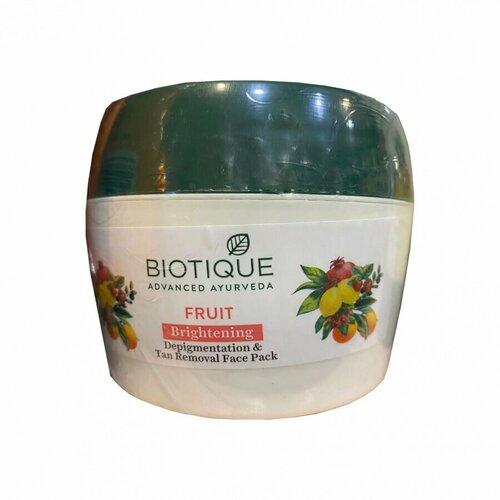 Маска для лица на основе фруктовых соков BIO FRUIT fruit face pack Biotique | Биотик 235г фруктовая маска для лица против пигментации марки биотик white face pack biotique 50 грамм