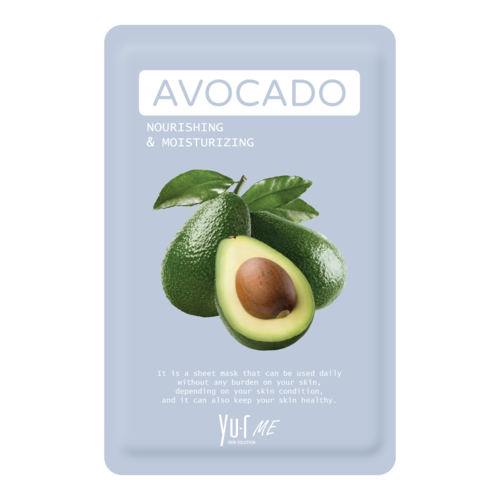 YU.R ME Тканевая маска для лица с экстрактом авокадо - Avocado sheet mask, 1шт маска для лица montagne jeunesse питательная и тонизирующая маска салфетка бразильская глина