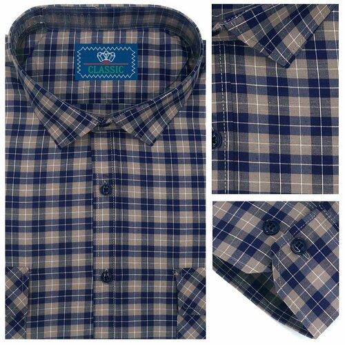 фото Рубашка largo, размер 9xl, коричневый