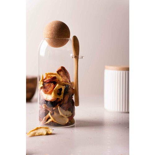 Банка для хранения TODI с ложкой стеклянная 1200мл 1063₽