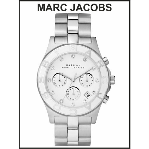 Наручные часы MARC JACOBS MBM3080, серебряный наручные часы marc jacobs женские riley mj1514 кварцевые водонепроницаемые черный