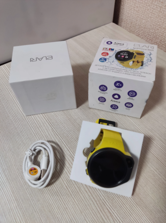 Детские умные часы ELARI KidPhone 4GR, желтый