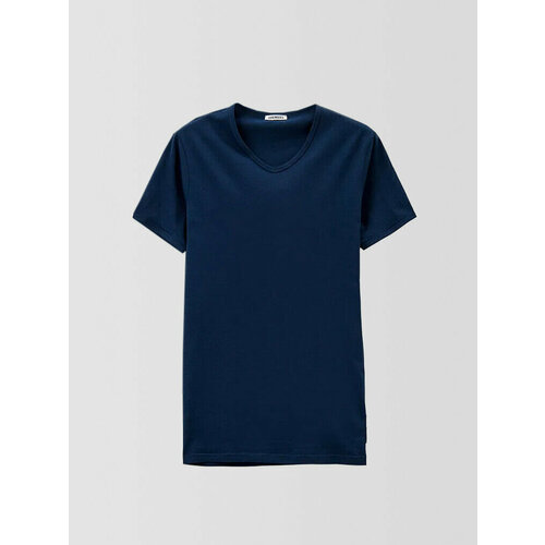 фото Футболка bikkembergs essential - t-shirt v-neck, размер m, navy