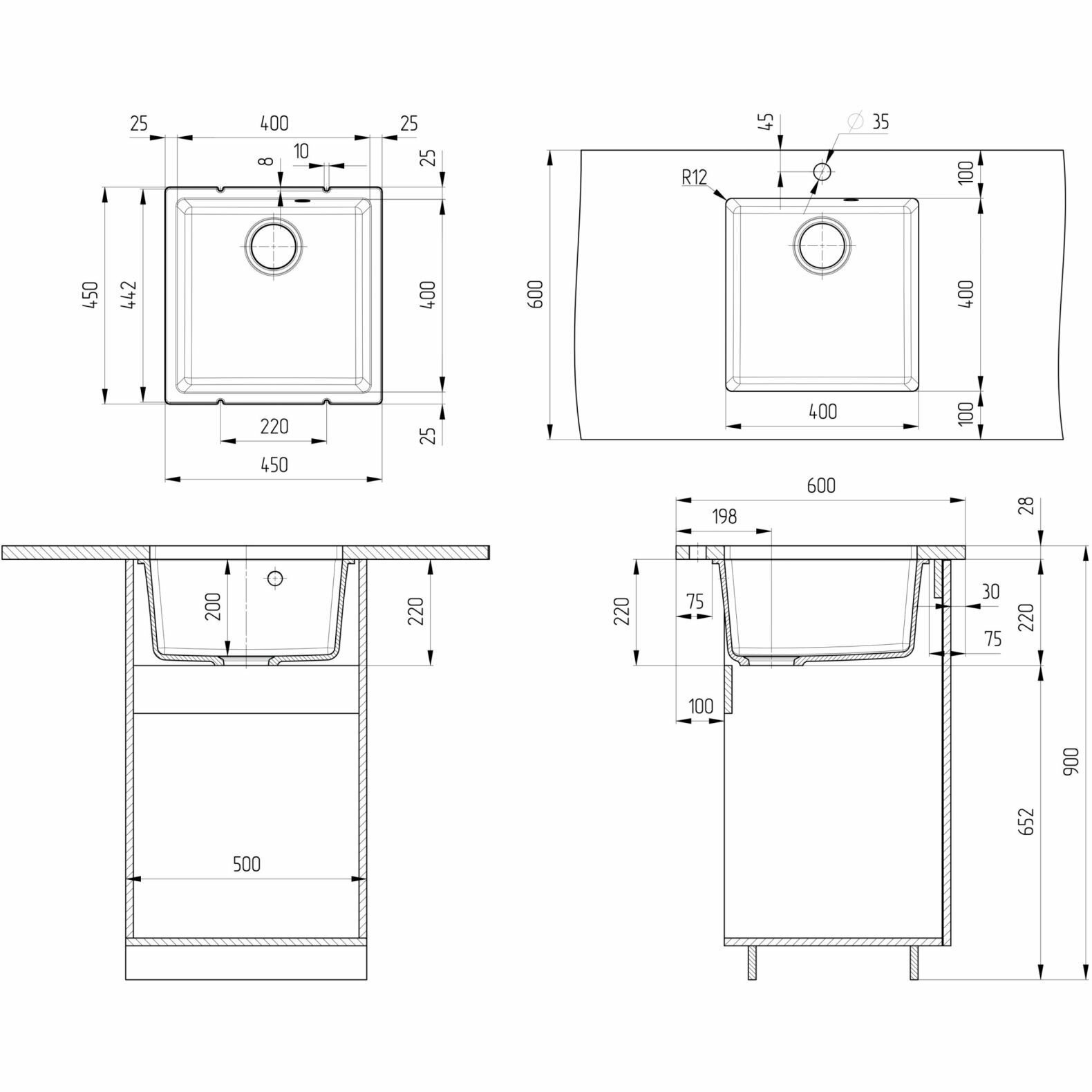 Кухонная мойка Ulgran - фото №2
