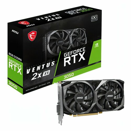 Видеокарта MSI NVIDIA GeForce RTX 3050 VENT 2X XS OC 8GB RTX 3050 VENT 2X XS 8G OC 2769900₽