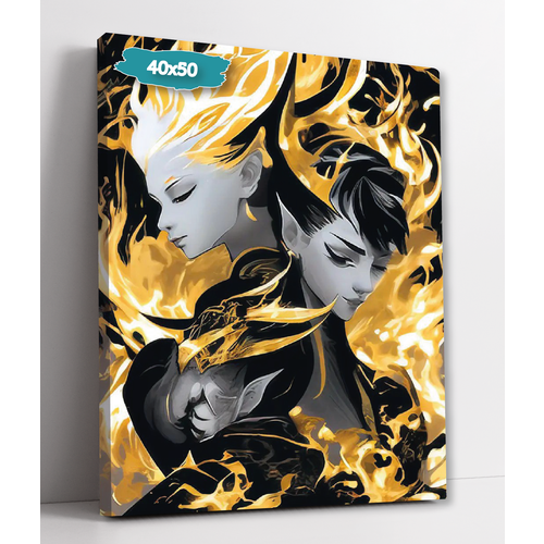 Интерьерная картина 40х50 Огненная парочка 899₽