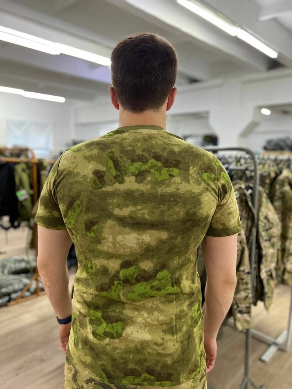 Футболка спортивная ГОРЕЦ, размер 44, мох — фото 1