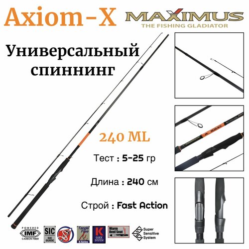 Спиннинг Maximus Axiom (240 см ;5-25 гр )