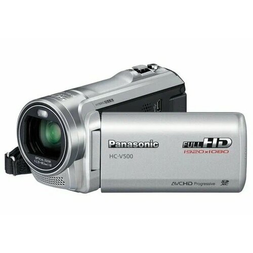 PANASONIC Видеокамера Panasonic HC-V500, серебро