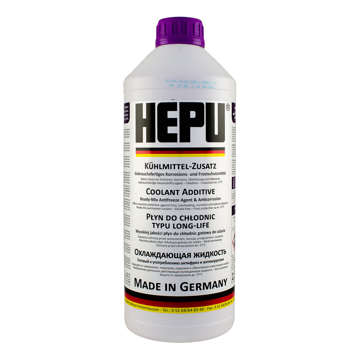 Антифриз HEPU 1,5л -69С G12 лиловый концентрат P999-G12-Superplus
