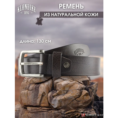 фото Ремень klondike 1896 для взрослых и детей, размер 130, серый