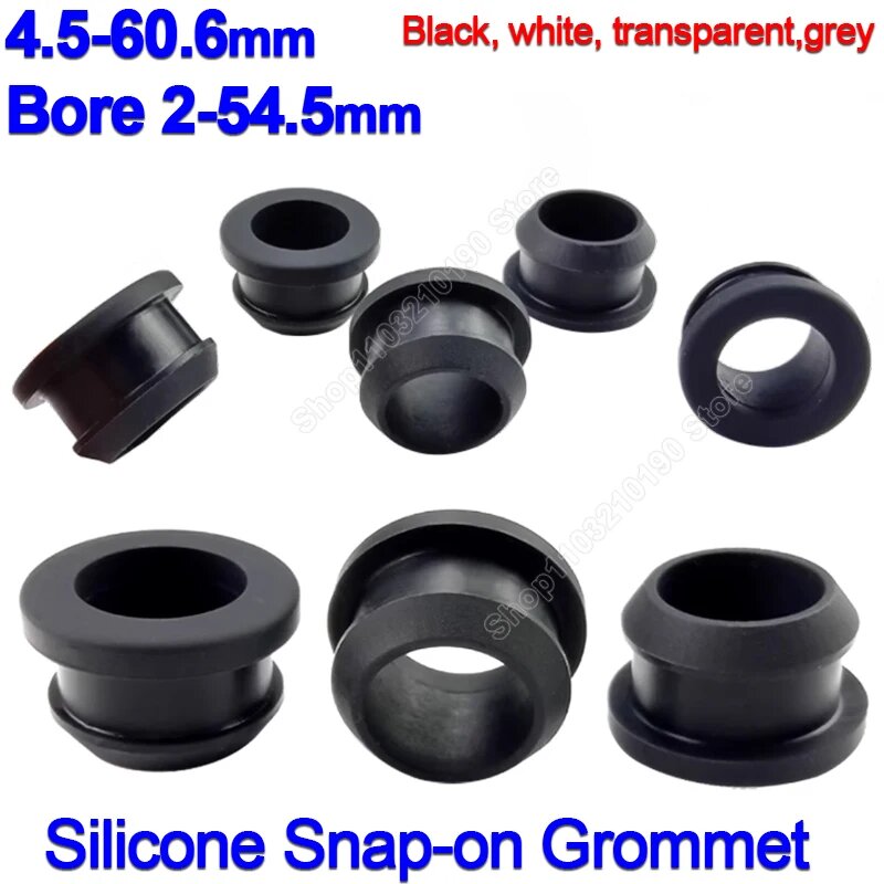 Силиконовые защелкивающие втулки 45-14 15 16-606 мм Transparent 8mm(Bore 5.5mm)-5pcs