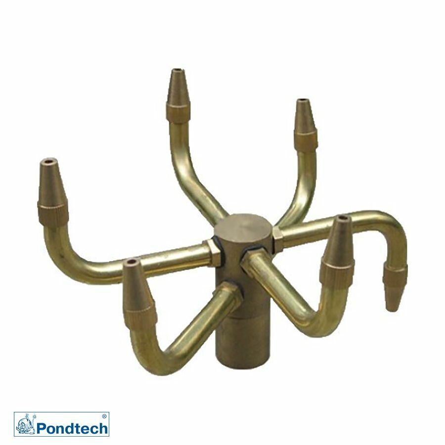 Фонтанная насадка Pondtech SE 25, ротационная, регулируемая, латунь