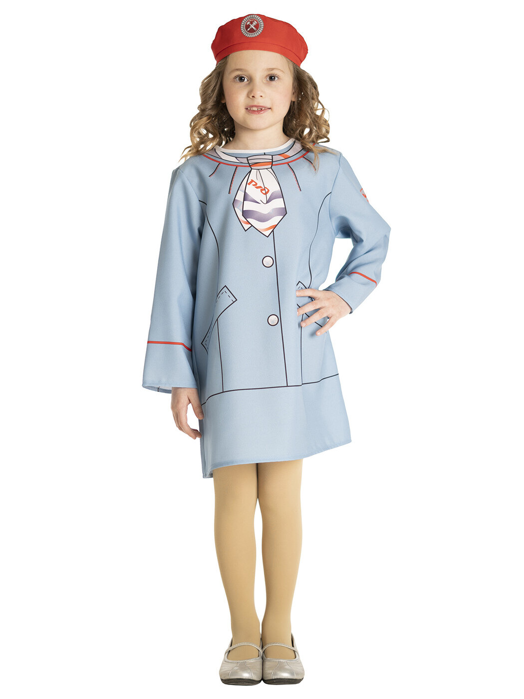 Детский карнавальный костюм Проводница на рост 116-122 (размер 30) — фото 1