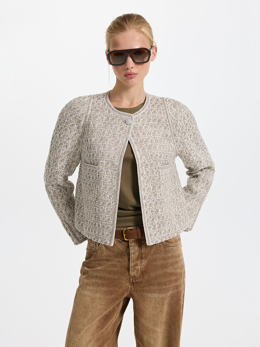 Пиджак LOVE REPUBLIC, размер 42, молочный