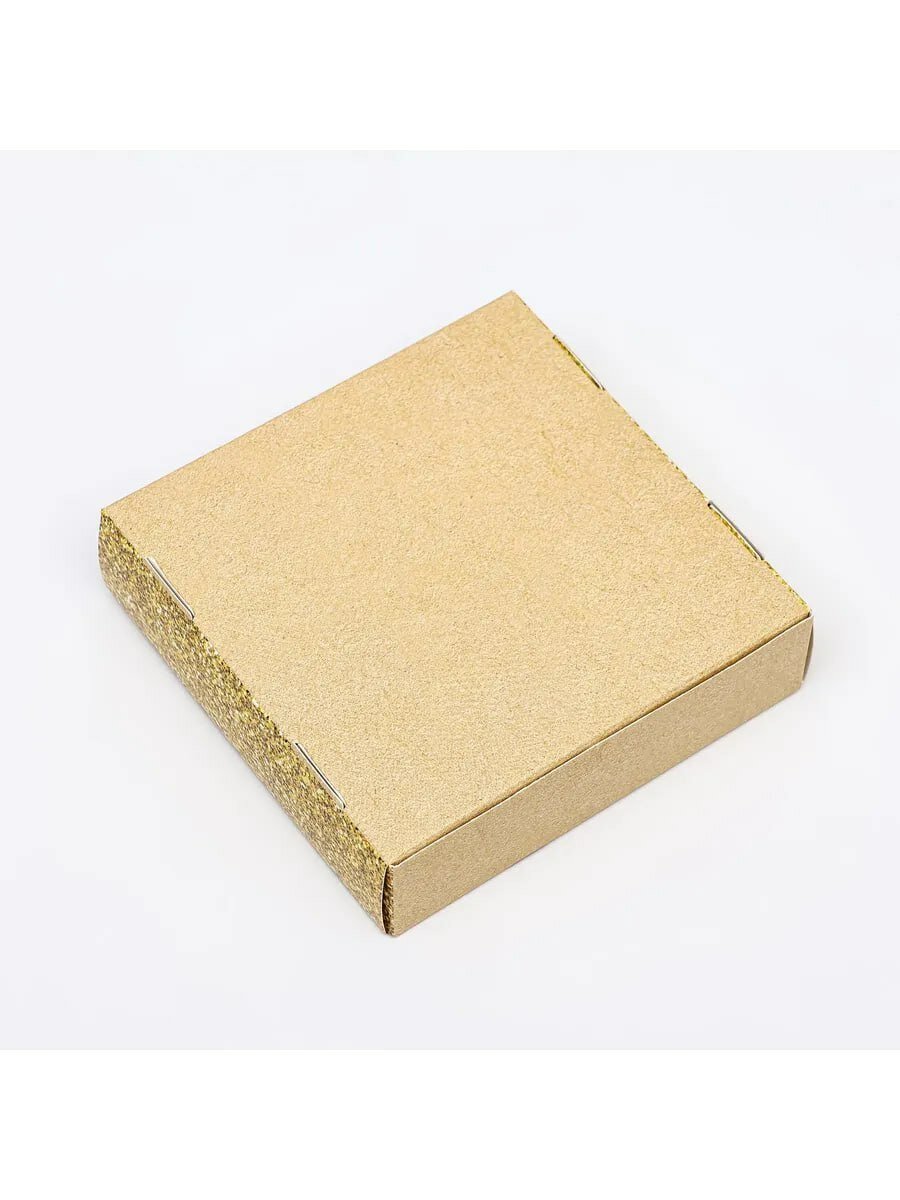 Подарочная коробка "бантик", для упаковки подарков. Размер 11,5*11,5*3 — фото 1