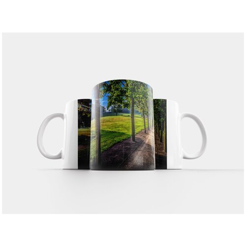 фото Кружка "дерево, аллея, восход солнца" 320 мл lotsprints