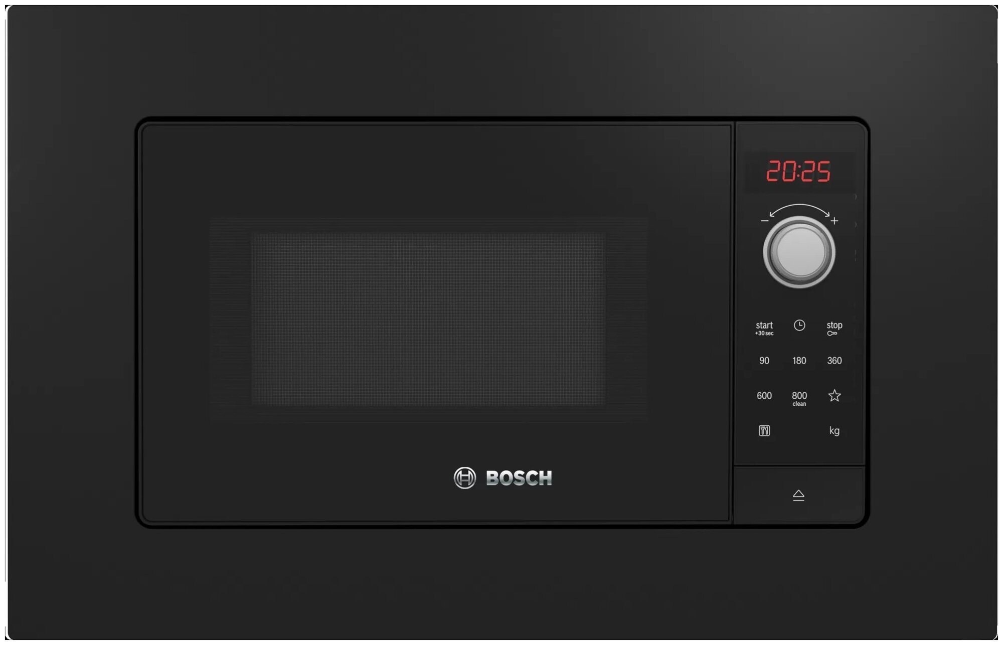 Микроволновая Печь Bosch 20л. 800Вт черный (встраиваемая) - фото №1