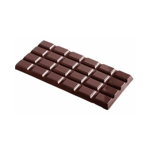 Форма для шоколада Chocolate World CW2162 Плитка классическая, 108 г, поликарбонат (Бельгия)