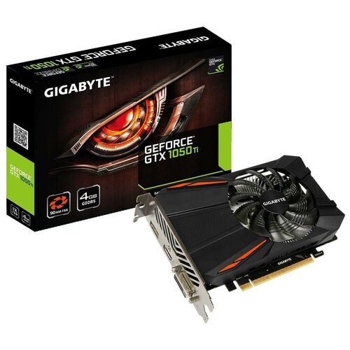 Видеокарта PCIE16 GTX1050TI 4GB GDDR5 GV-N105TD5-4GD V1.1 GIGABYTE