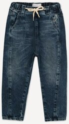 Джинсы Loose с вышивкой для мальчика Gloria Jeans, размер 4-5л/110