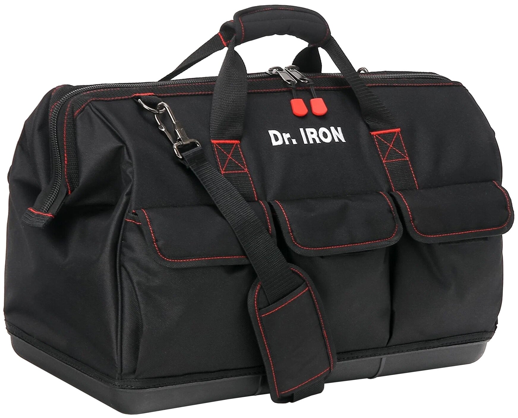 Сумка для инструмента с пластиковым дном с ремнем 51х26х39 Dr.IRON (DR1029)