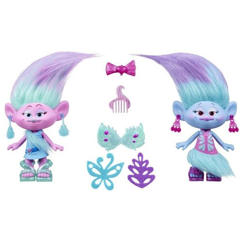 фото Игровой набор trolls модные близнецы, b6563 hasbro