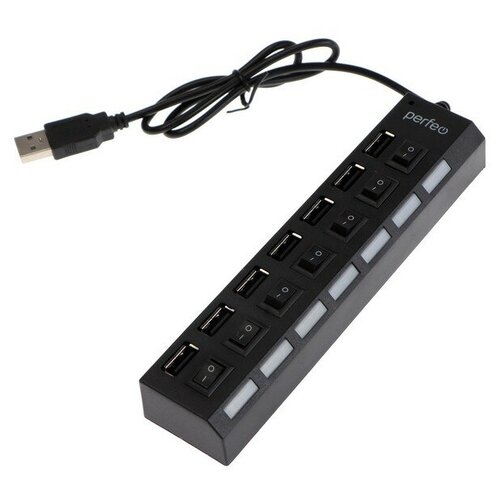 Разветвитель USB Hub Perfeo H033 7 портов USB 20 чёрный 147100₽