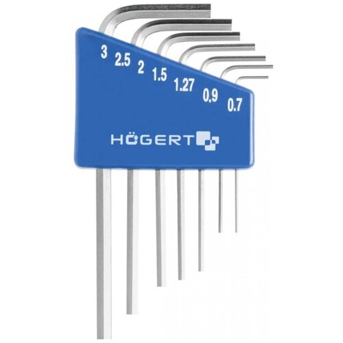Набор инструментов для точных работ Hogert HT1W800, 7 предм. серебристый набор отверток для точных работ hogert ht1s271 17 предм