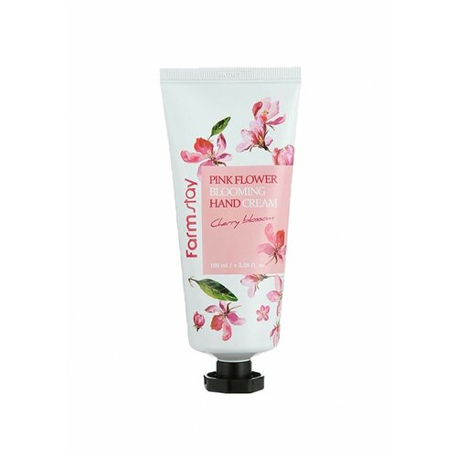 Крем для рук цветение вишни pink flower blooming hand cream cherry blossom 100мл